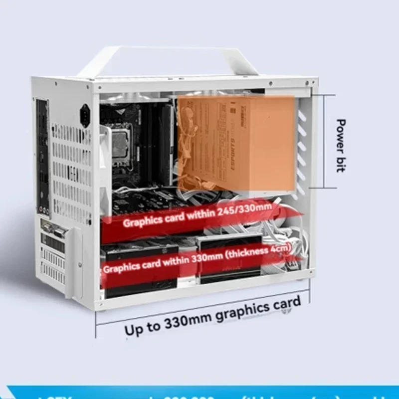 

Корпус электрического компьютера 220 В MATX/itx, маленькая и средняя плата, настольный портативный портативный мини-настольный компьютер