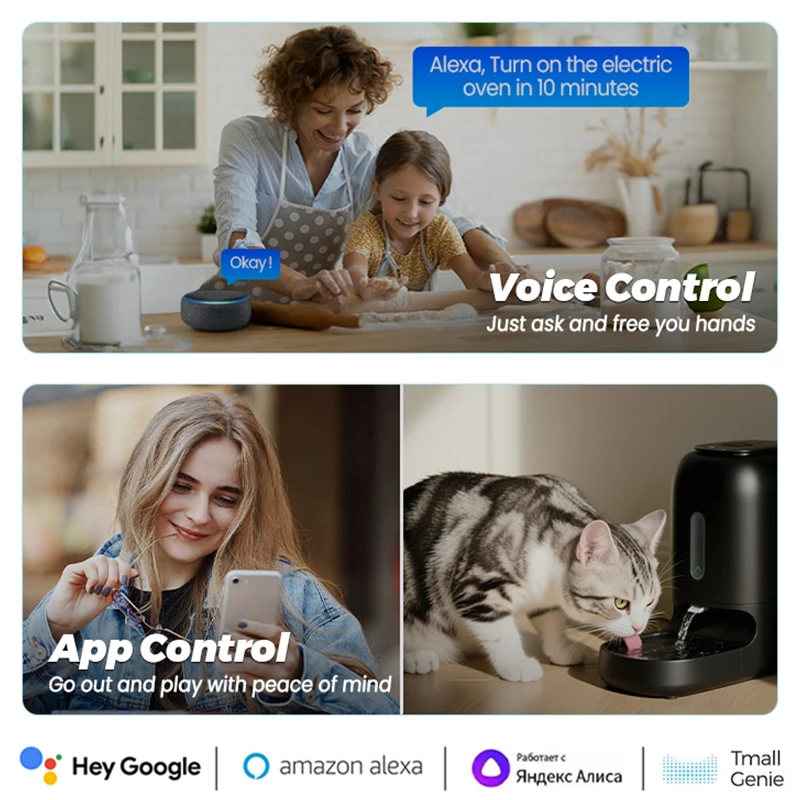 Tuya Smart Smartlife enchufe inteligente WiFi regleta de alimentación enchufe múltiple con 4 enchufes 4 puertos USB Compatible con Alexa Google Home Smart Home
