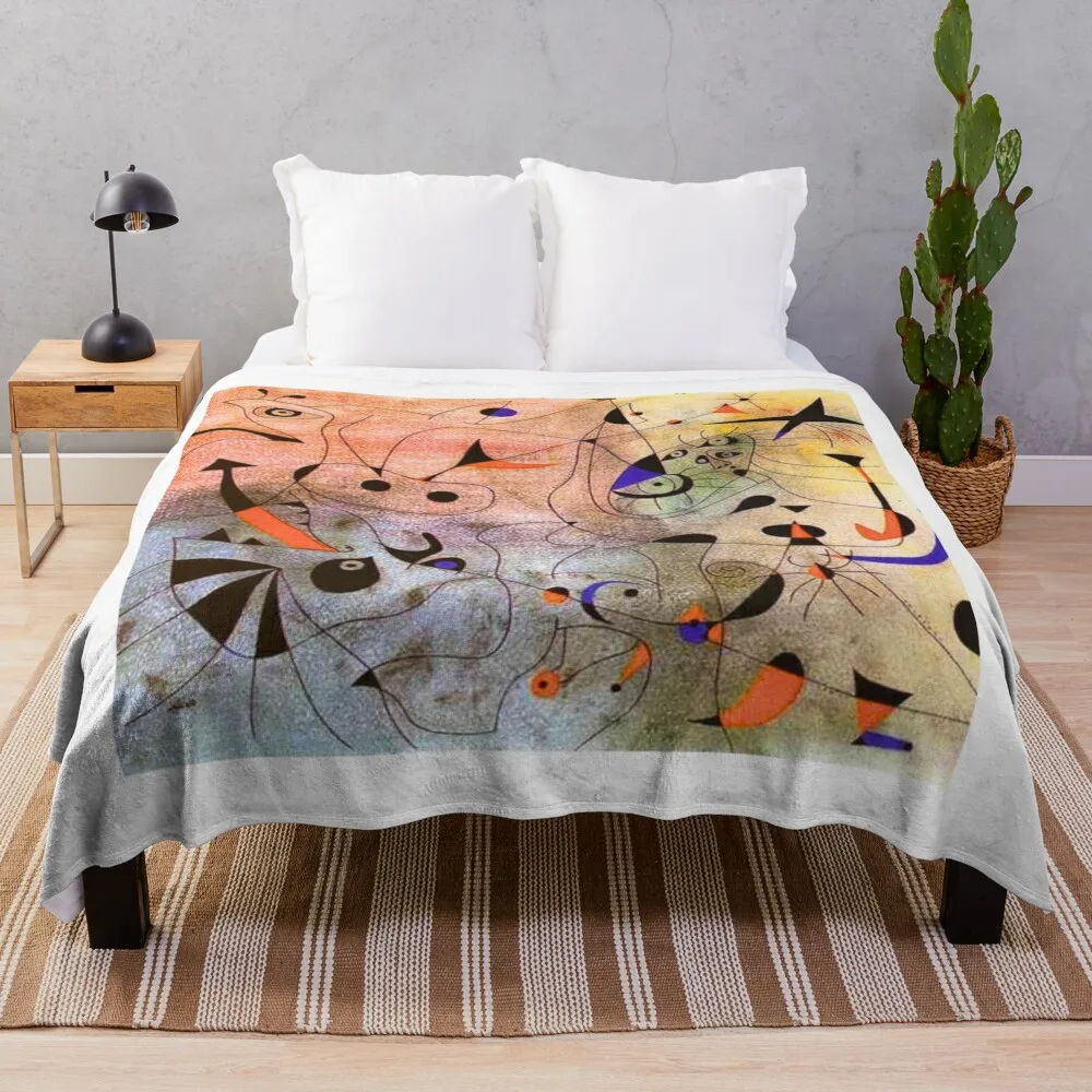 

Joan miro Cubism and Abstract Art Throw Blanket Sofa Summer Beddings Blankets