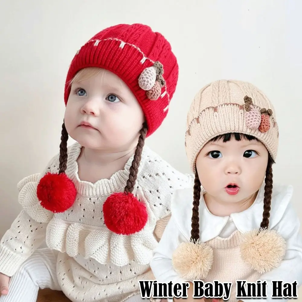 Chapeau tricoté chaud de dessin animé, casquette de Protection d'oreille douce et coupe-vent, chapeaux de perruque respirants