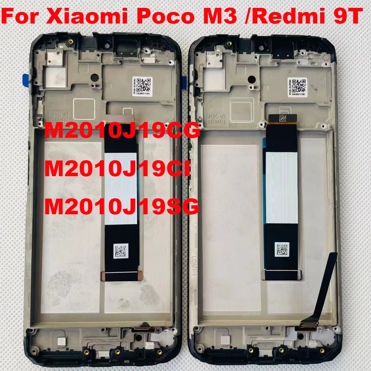 

Лучший 6,53 "оригинал для Xiaomi Poco M3 M2010J19CG M2010J19CI/Redmi 9T M2010J19SG ЖК-экран сенсорная панель дигитайзер рамка