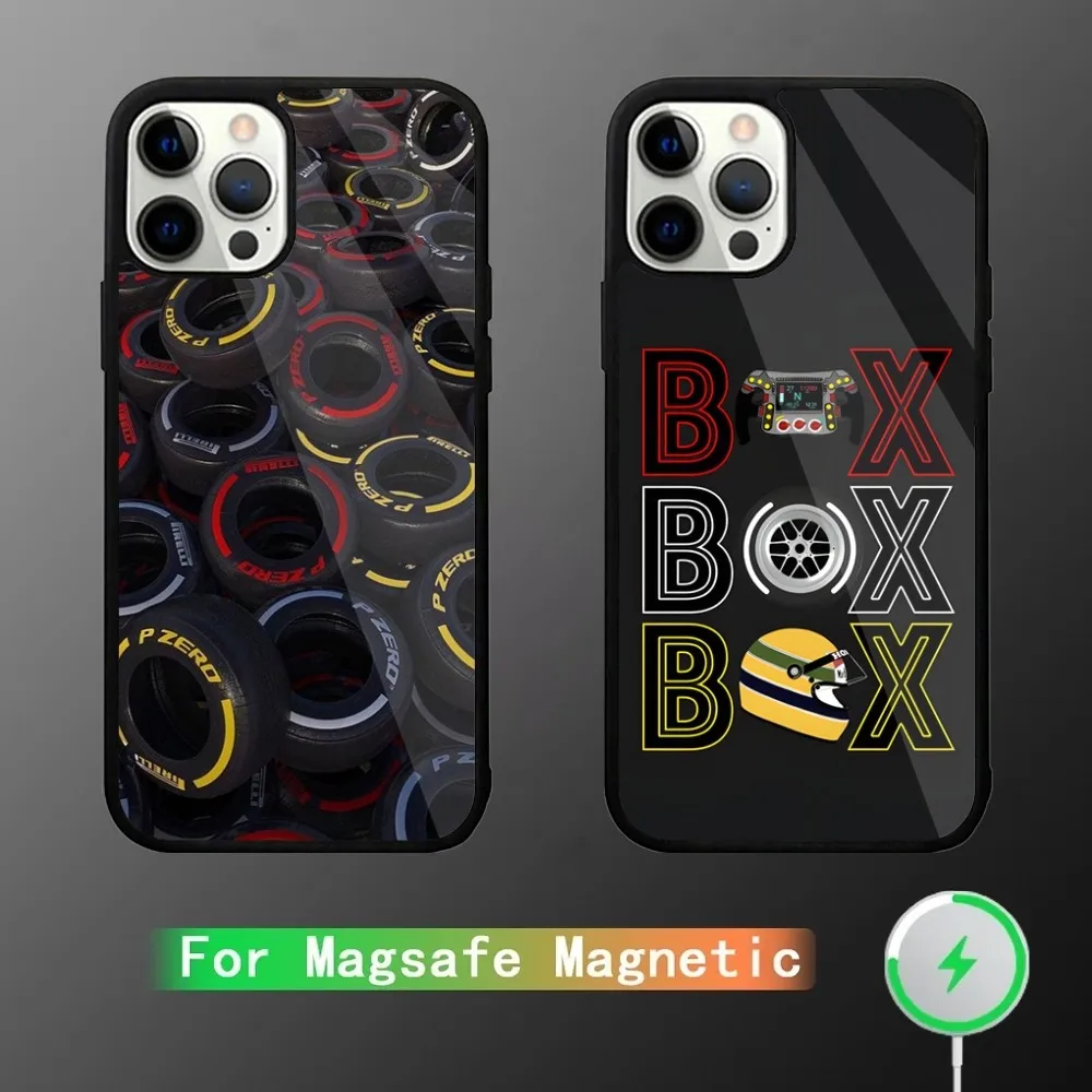 

Box Box Box F1 Tyre Compound Phone Case For iPhone 16,15,14,13,12,11,Plus,Pro,Max Mini Magsafe Magnetic Wireless Charging