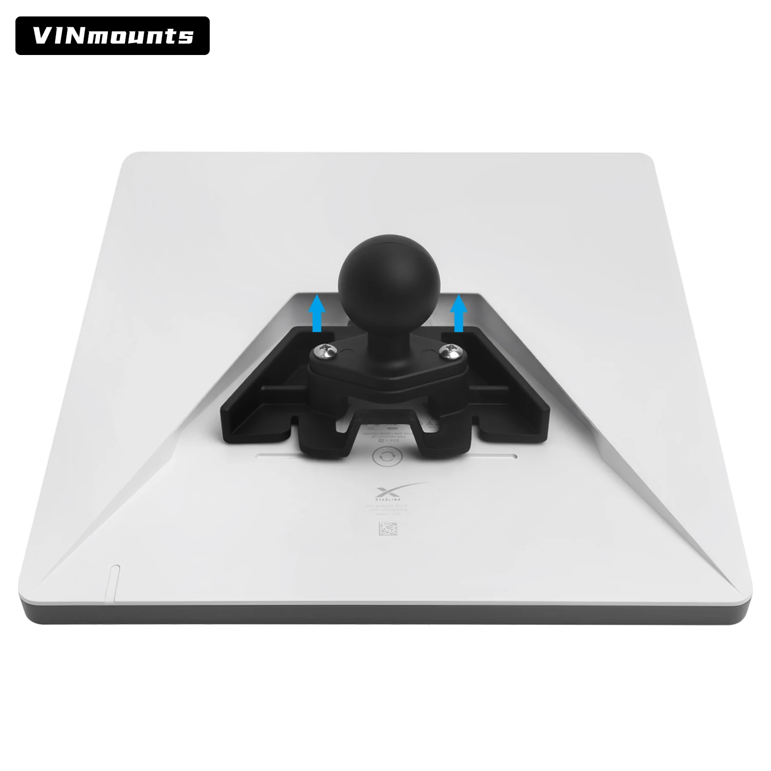 

VIN mounts Starlink Mount Adapter with 1.5" Ball Compatible with RAM Mounts, Quick Install Base for Starlink Mini RV Off-Road