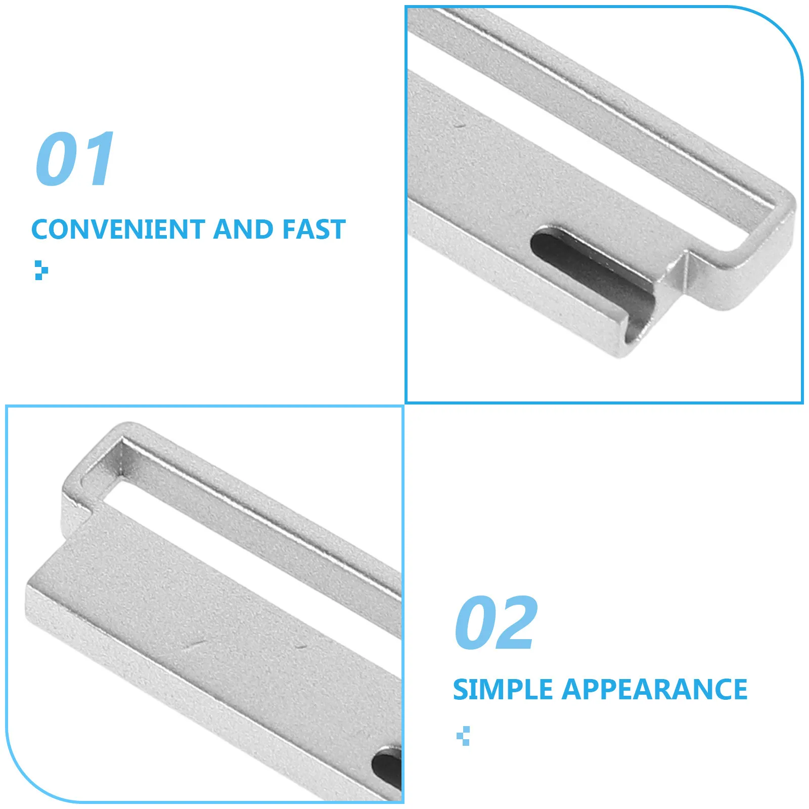 6Pcs Stainless Steel Watch Strap Connection Adapter Compatible with Most Smartwatches Strong Reliable Secure Fit Sleek Modern