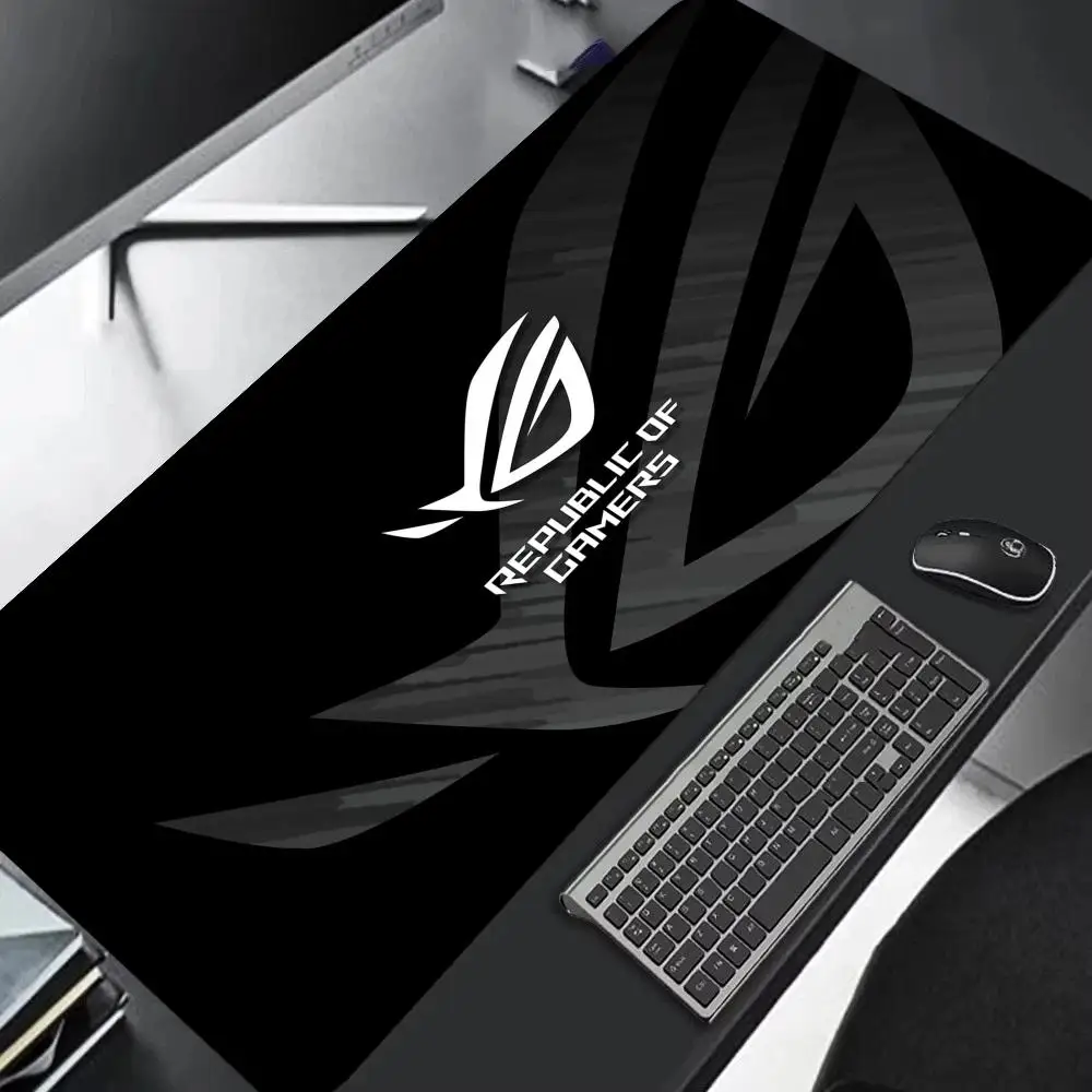 1pc Large Gaming XAXC ROG Circuit Board Design Anti-Slip Rubber Base Extended Desk Mat for Office Gaming Setup PC Accessory