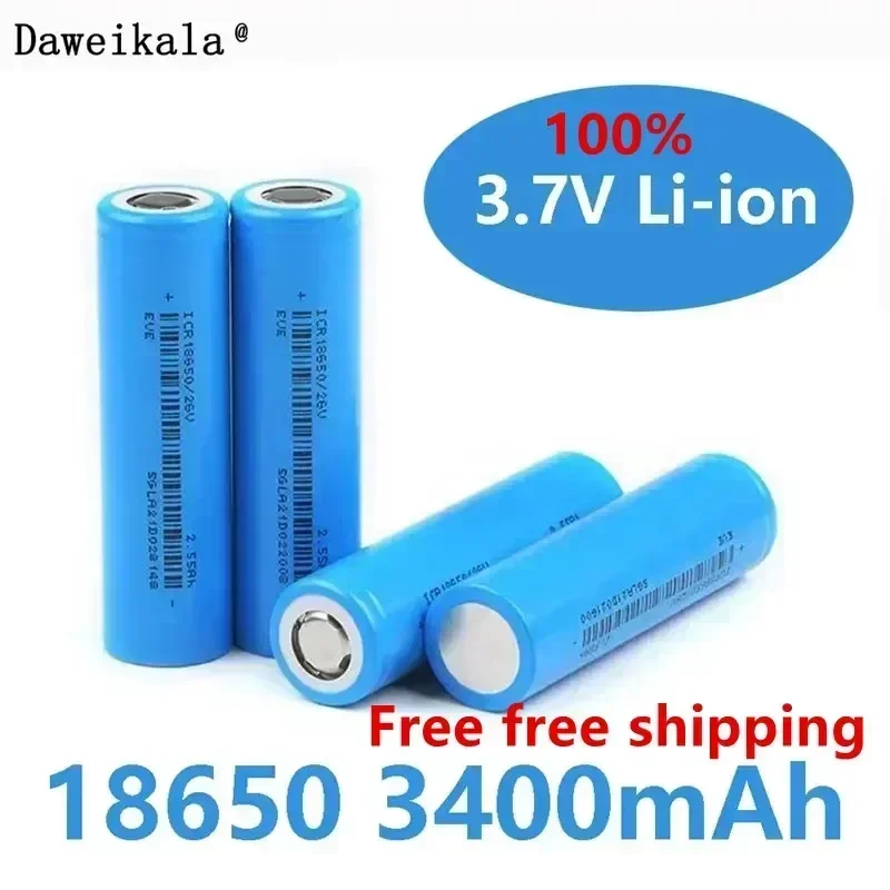 100% Brand New Original 18650 5C3400 3000 2500 2000 1500mah Battery 3.7V Discharge 20A Special Rechargeable Power Battery