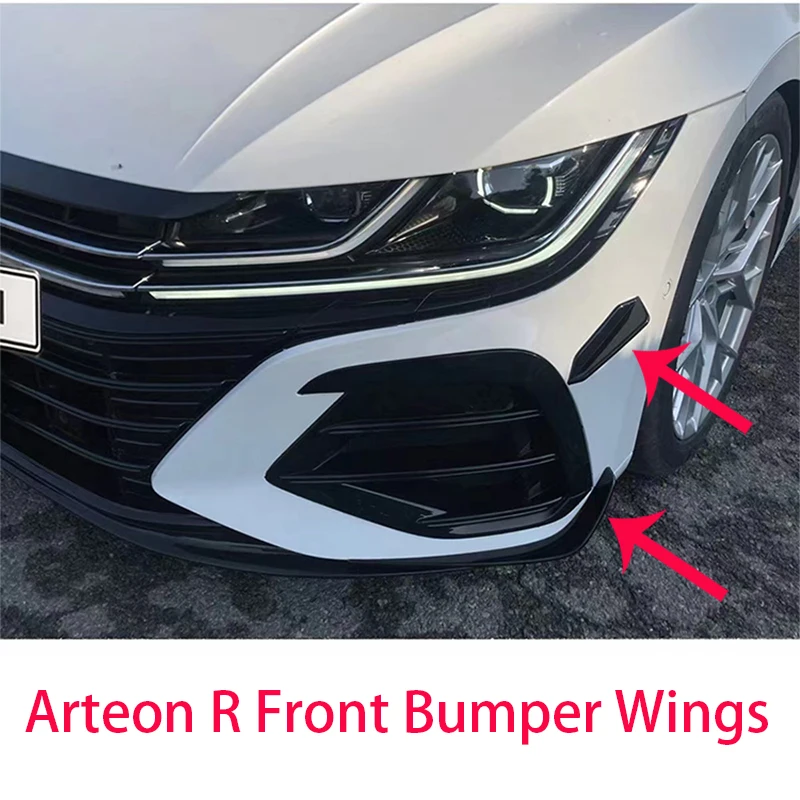 

Car Styling Front Bumper Wings For VW Arteon R 2020 2021 2022 2023 2024 Arteon sedan Body Kit Front Bumper Wings