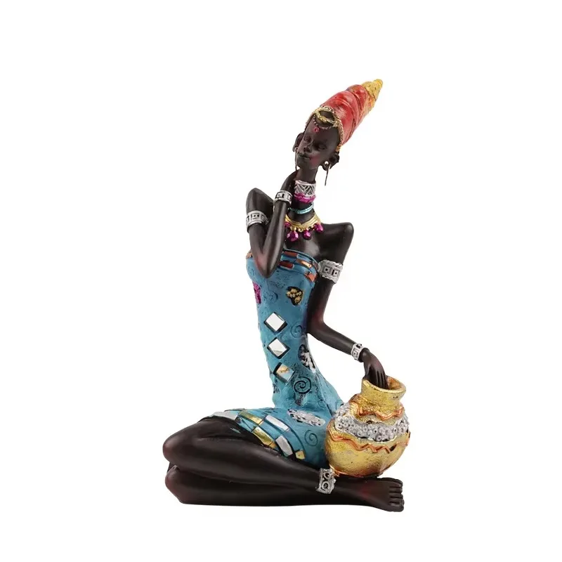 

Ornament wine cabinet home decoration retro decorative art resin characters fashion study decoration living room