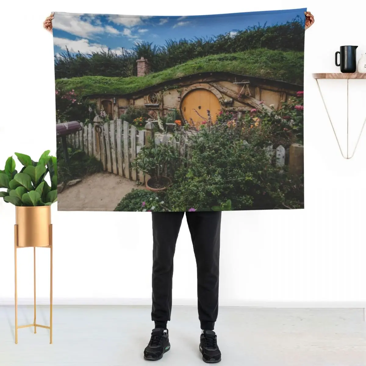 Hobbiton, The Shire Throw Blanket Modern Design Soft Blanket for Home Decor