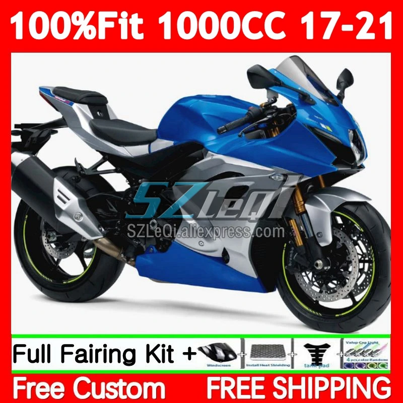 OEM K17 For SUZUKI GSXR-1000 GSXR 1000 C 84No.137 Blue Silver GSXR1000 17 18 19 20 21 GSX R1000 2017 2018 2019 2020 2021 Fairing