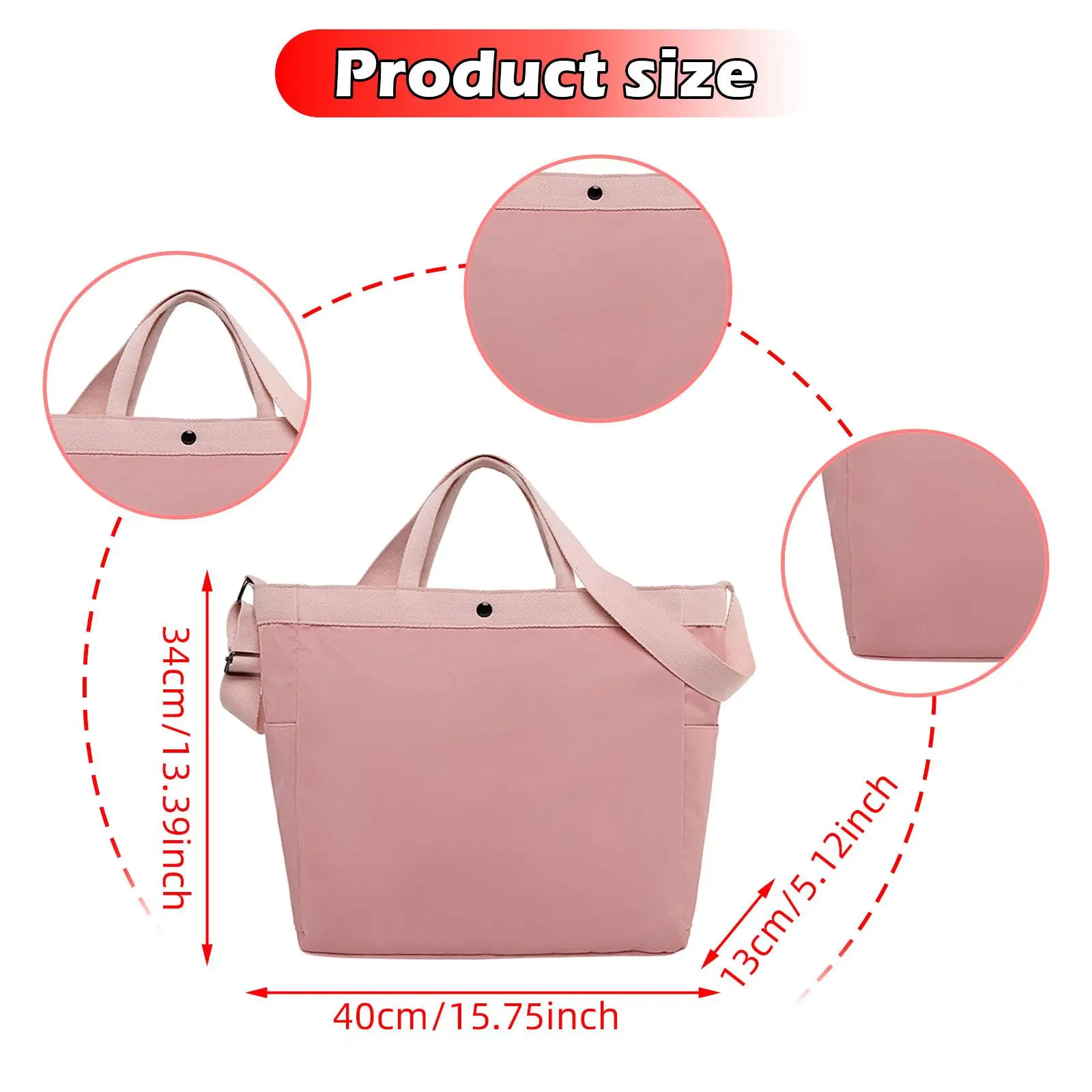 

Travel Duffel Bag Gym Bag for Women Large Capacity with Strap Tote Pocket