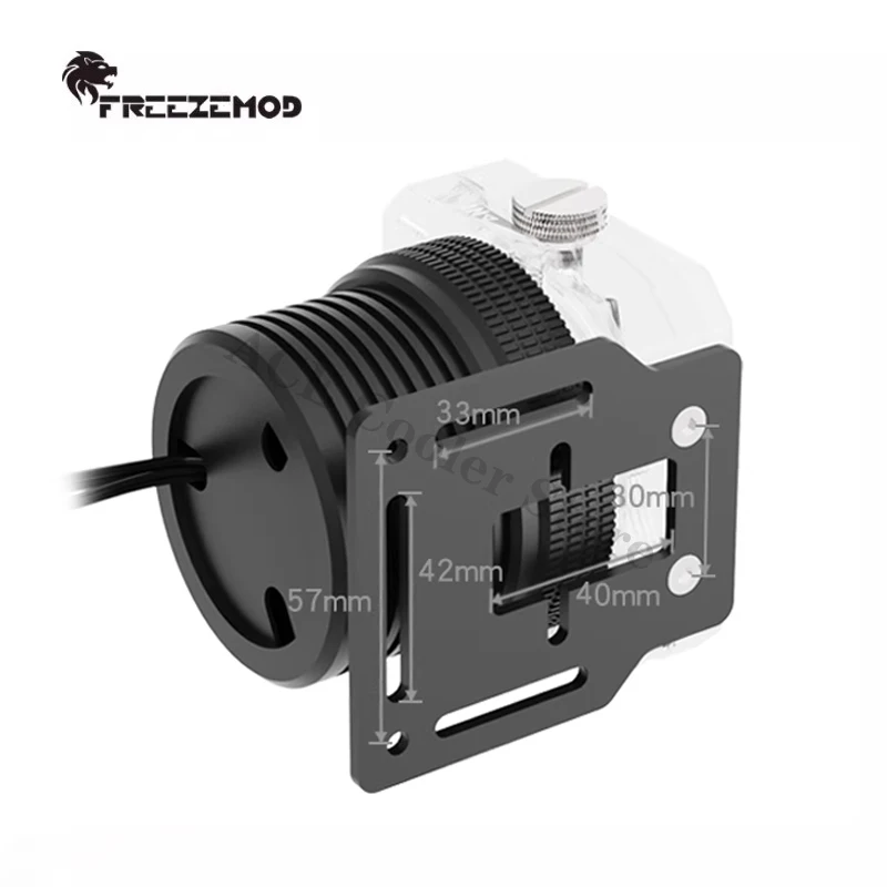 

FreezeMod PWM Water Cooling D5 Pump Maximum Flow 1100L/H, Maximum Lift 4 Meter for PC Water Cooling 5V RGB AURA PU-GTD5