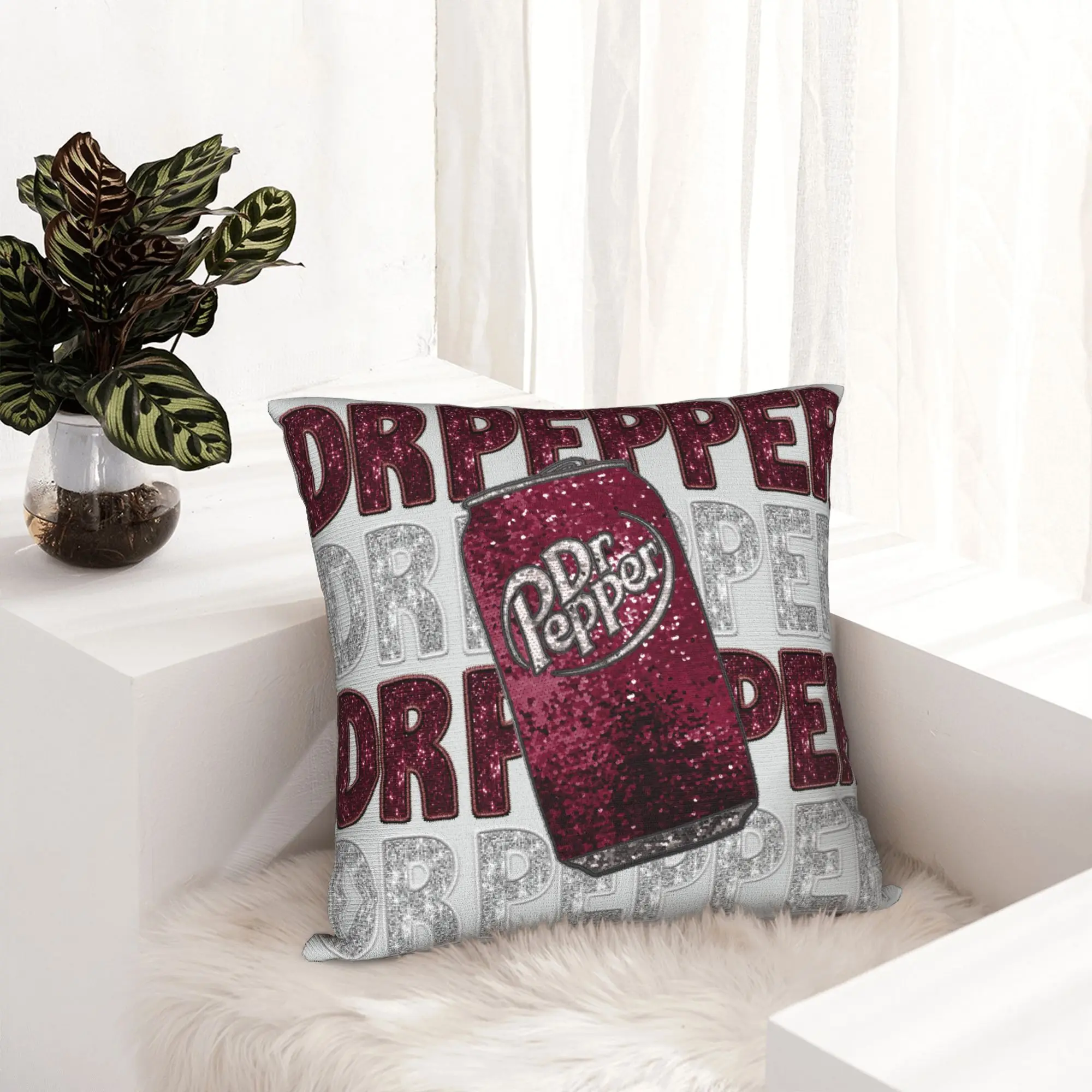 Unique Peppers Print Pillow Case Bedroom Decoration Nordic Vintage Dr. Soda Est Outdoor Cushions Square Pillowcase