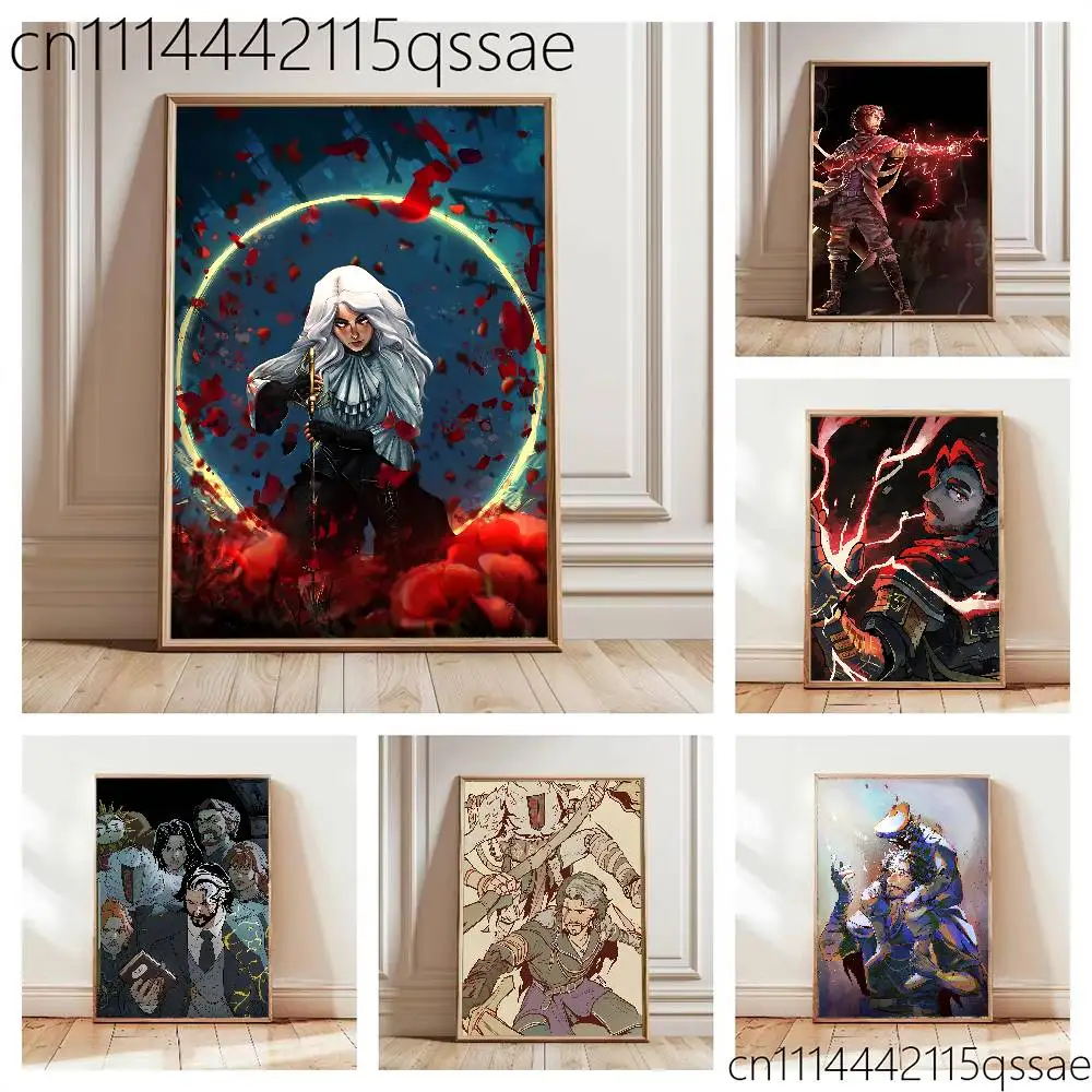 For Gustave Expedition 33 Rolled Poster Cartoon Wall Art for Nursery Kid Room Playroom Cute Princes Painting Home Room Decor