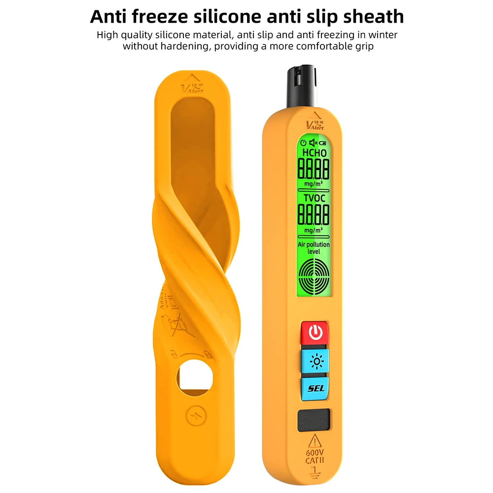 Big Discount BSIDE G2 Air Quality Detector with Mute Detection and Anti-Slip Sheath Formaldehyde HCHO TVOC Meter