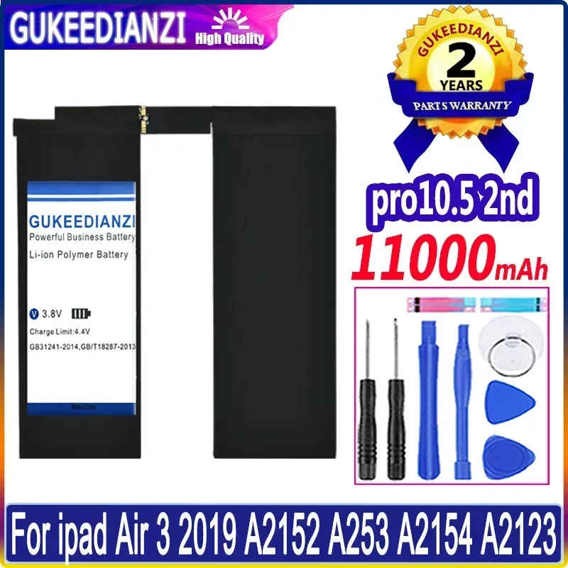 

For Apple iPad Air 3 2019 pro10.5 2nd A2152 A253 A2154 A2123 Long-Lasting 11000mAh Tablet Battery