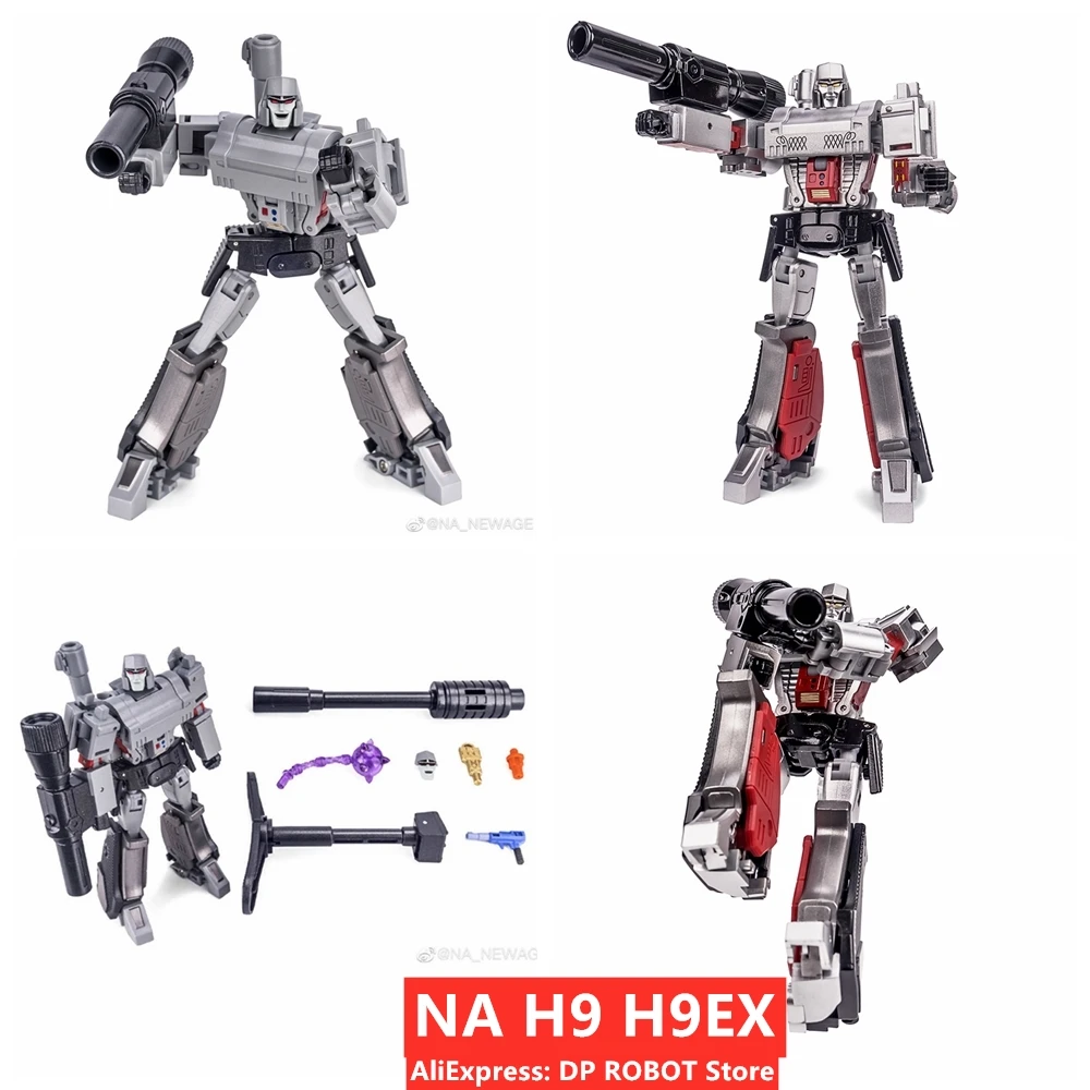 【IN STOCK】Transformation Newage NA H9 G1 Color H9EX Metallic Color Megotroun MG Tank Action Figure Robot With Box