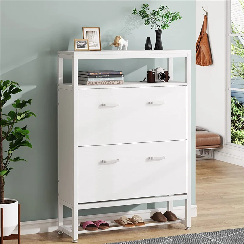 

The Four-story Tipping Shoe Cabinet In The Living Room Can Store More Than 20 Pairs Of Shoes For Cross-border Display
