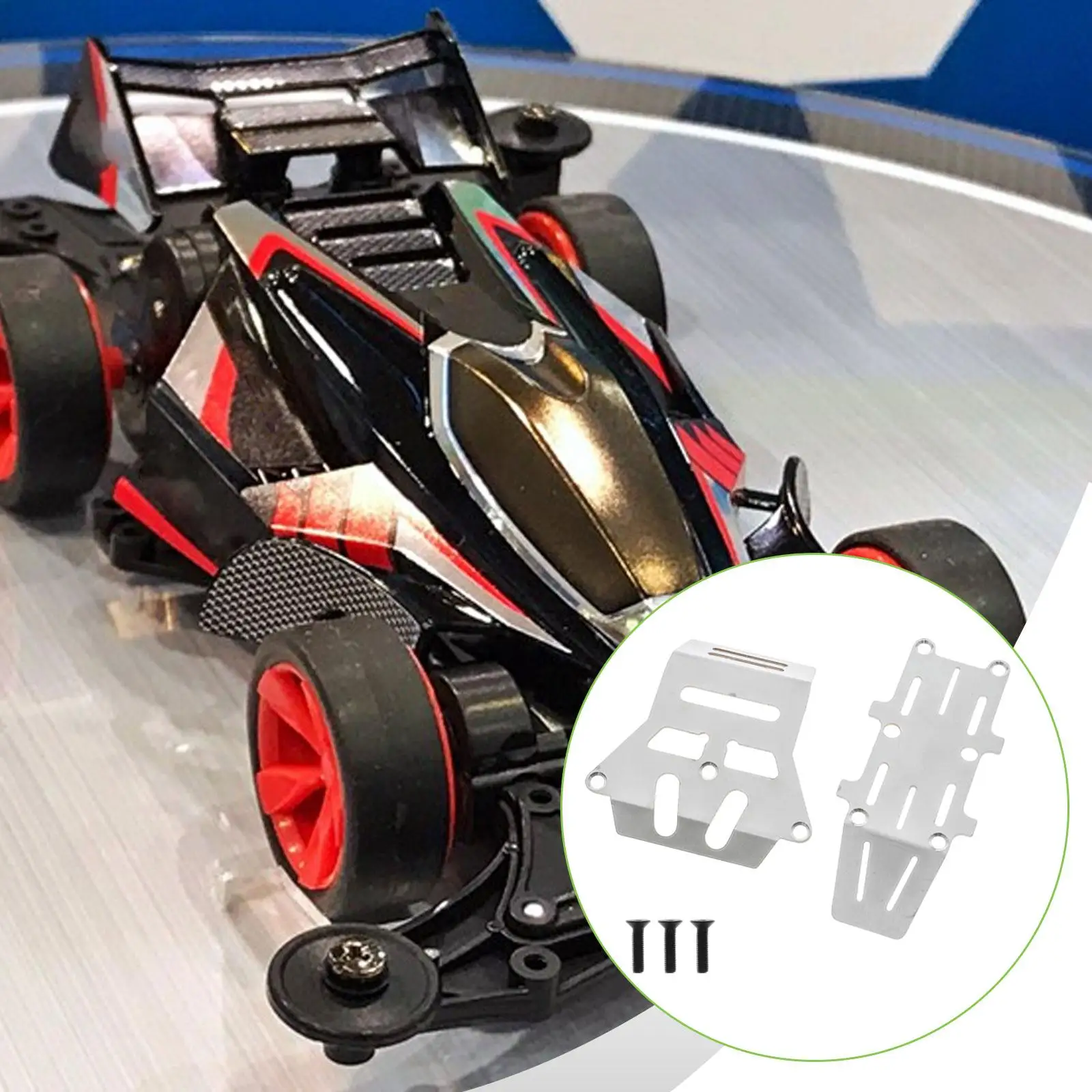 

1:10 Защитные пластины шасси, детали с винтами, сменные защитные ограждения шасси для модели хобби с дистанционным управлением