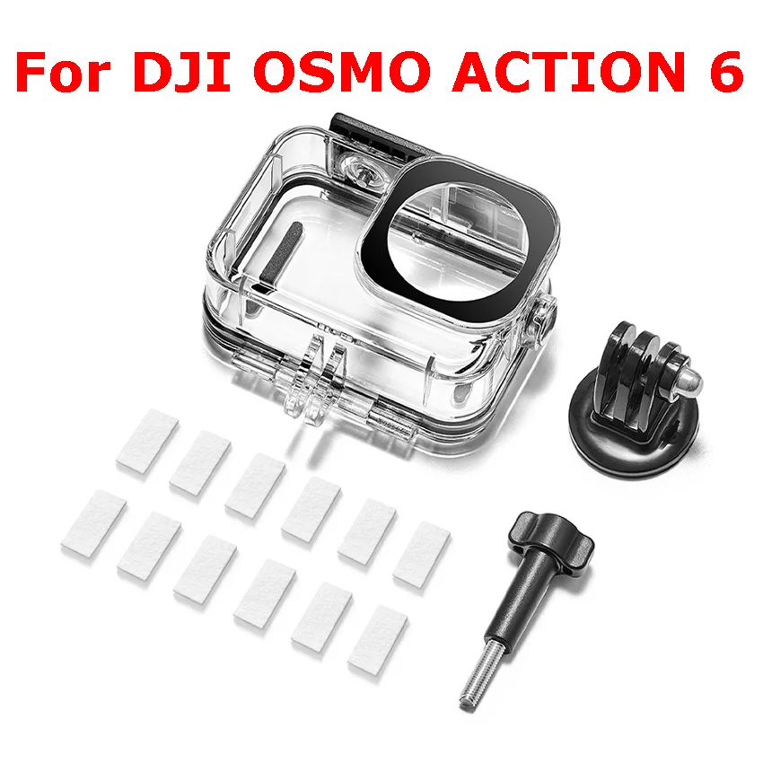 

For DJI OSMO ACTION 6 60M Waterproof Diving Case Diving Waterproof Housing Action Camera Accessories