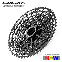 GOLDIX-Cassette ultraligero para bicicleta, rueda libre, Material de acero al carbono, piñón de estructura HG de 9/10/11/12/13 velocidades para bicicleta de montaña