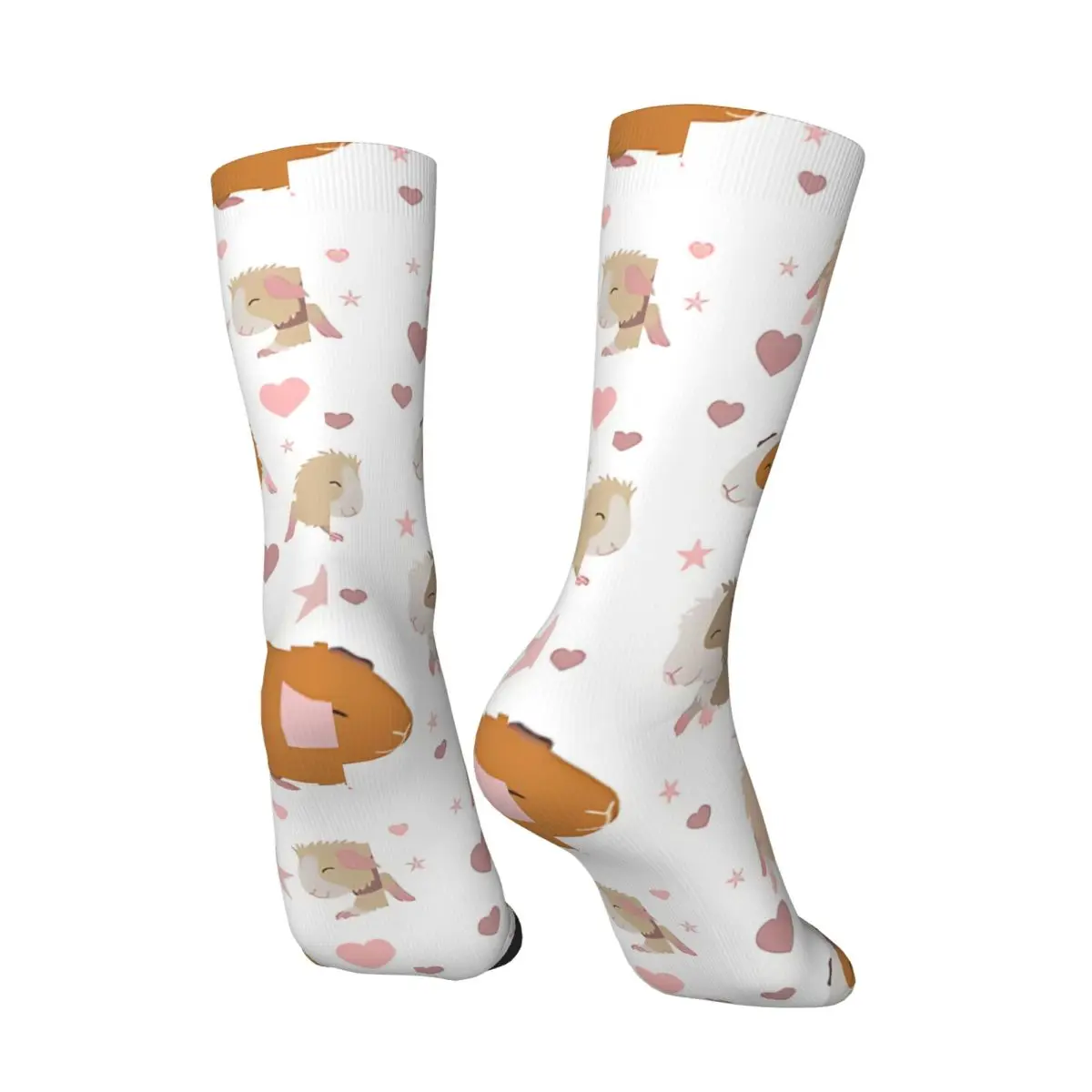 Crazy compression Guinea Pigs_6 Sock for Men Harajuku Seamless Pattern Crew Sock Novelty