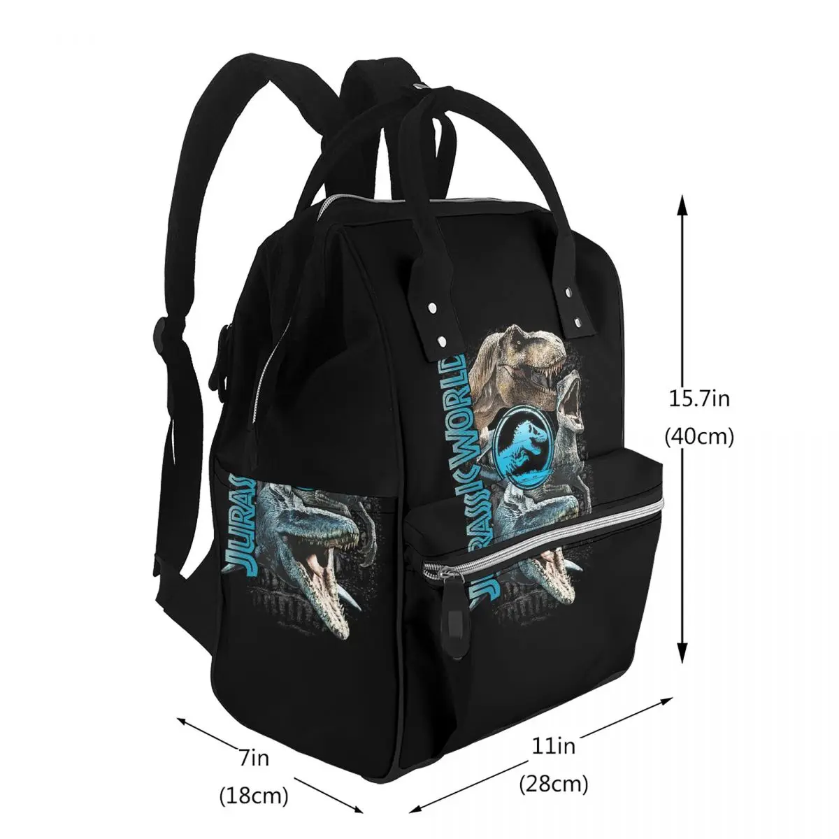 Jurassic World Dinosaur Movie Student Backpack School Bag Hiking Travel Daypack for Men Women Bookbag Shoulder Bags