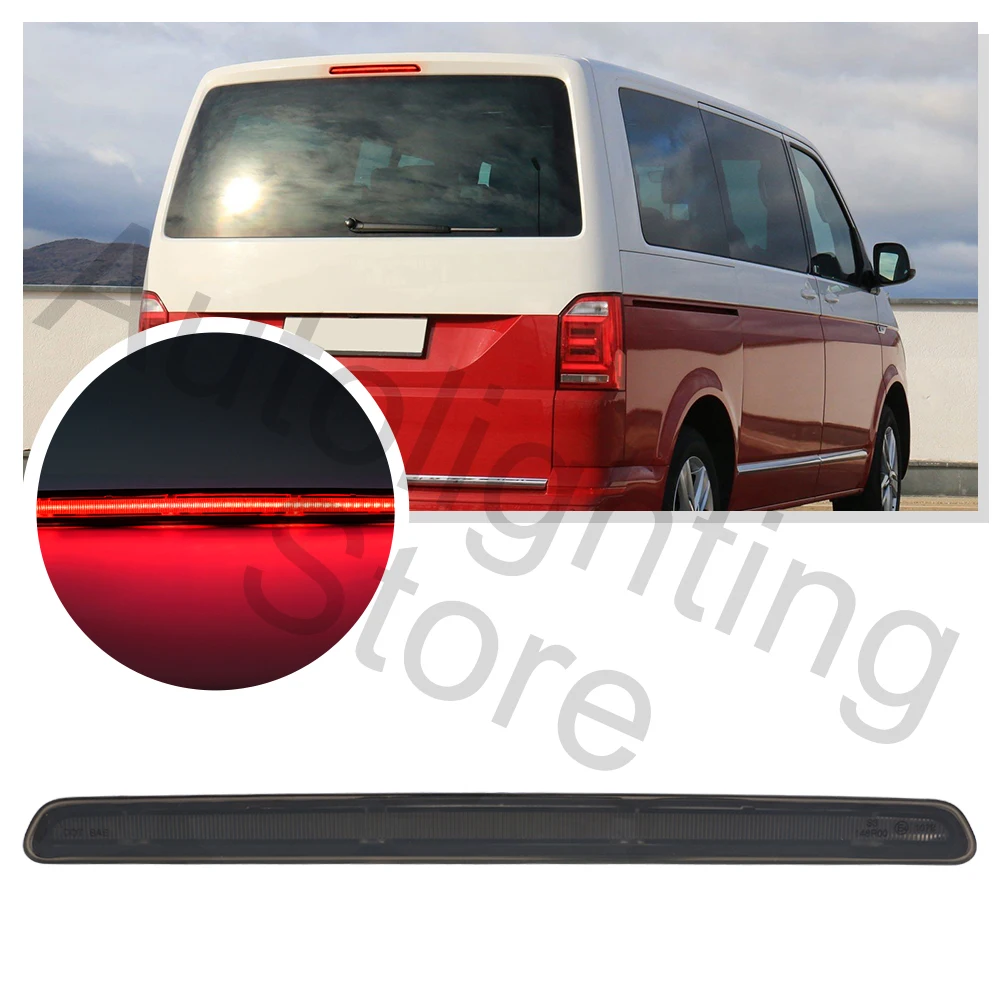 1P Euro LED High Mount 3rd Brake Light Rear Stop Lamp For VW Transporter T6/T6.1 2016 2017 2018 -2024 Tail Warning Lamp