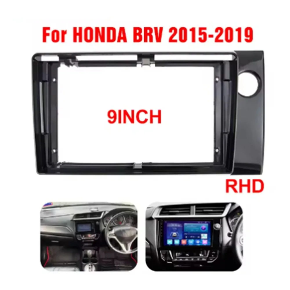 

For 2015-2019 HONDA BRV 9''RHD Car Radio Fascias Android GPS MP5 Stereo Player 2 Din Head Unit Panel Dash Frame Fit Stereo Bezel