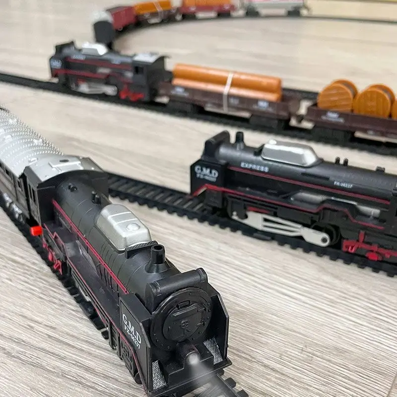 Train Track Children's Toys Electric Light Model Simulation High-speed Rail Train Educational Toys