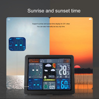 Weather Station Alarm Clock Multifunction Wireless Weather Station with Outdoor Sensor Temperature/Humidity for Bedroom Office