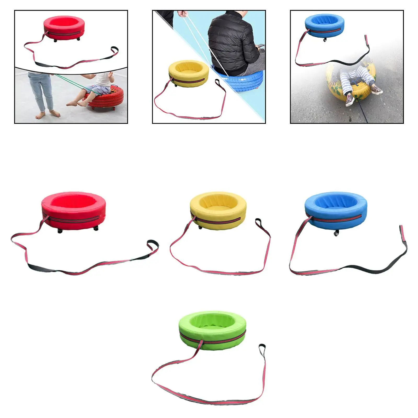 

Kids Hand Pulled Cart Comfortable for 3 Years and up Kindergarten Children Tire Cart for Park Group Activities Birthday Outdoor