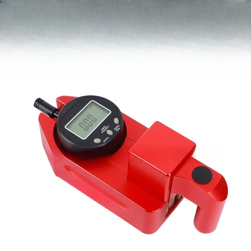 

The pavement marking thickness gauge digitally displays the handheld marking thickness test