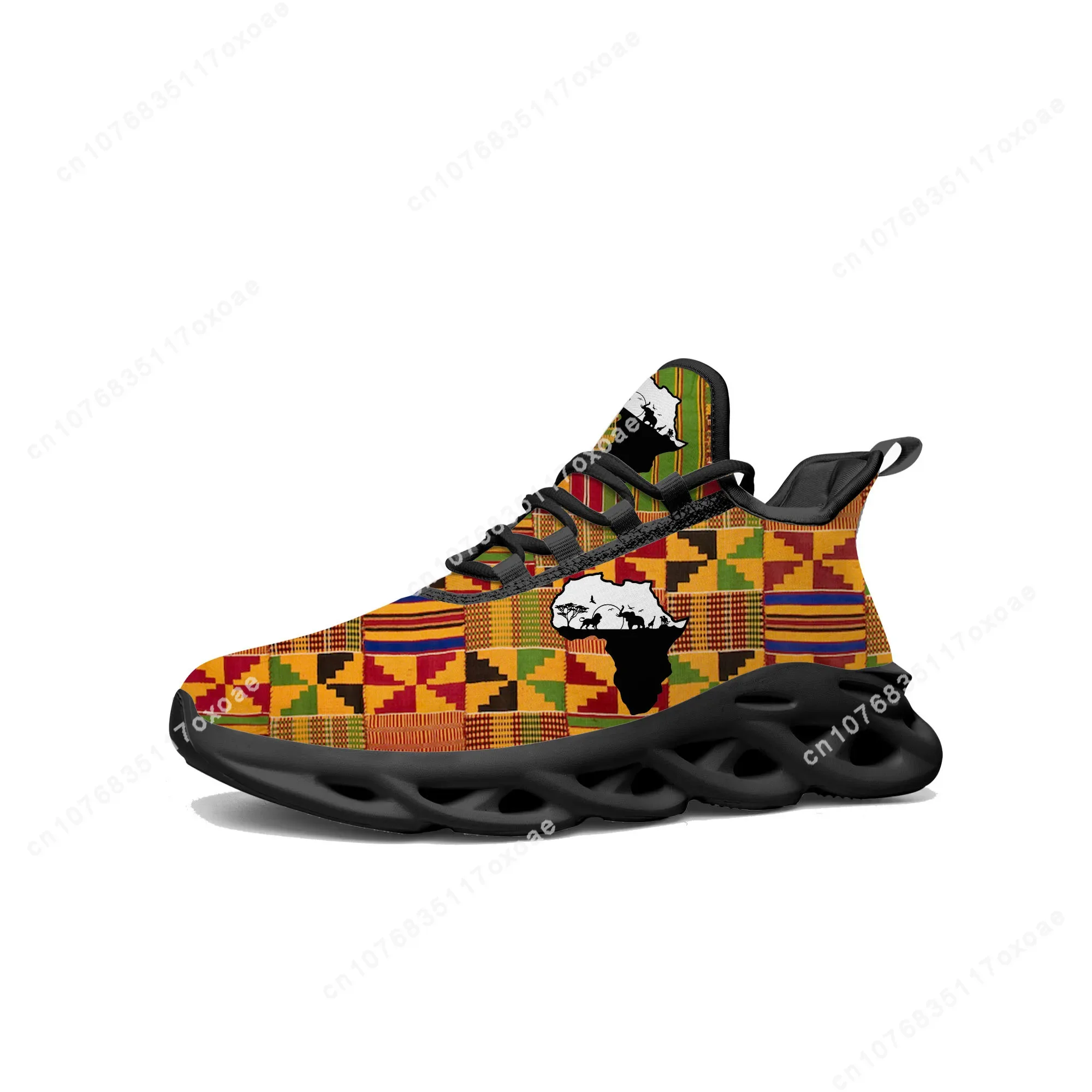 

African Ethnic Culture Design Flats Sneakers Mens Womens Sports Shoes High Quality Sneaker Lace Up Mesh Footwear custom Shoe
