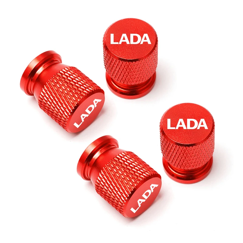 For Lada Niva Vesta Samara Kalina Largus Priora Xray Granta Car Wheel Tire Valve Caps Tyre Stem Covers Airdust Waterproof