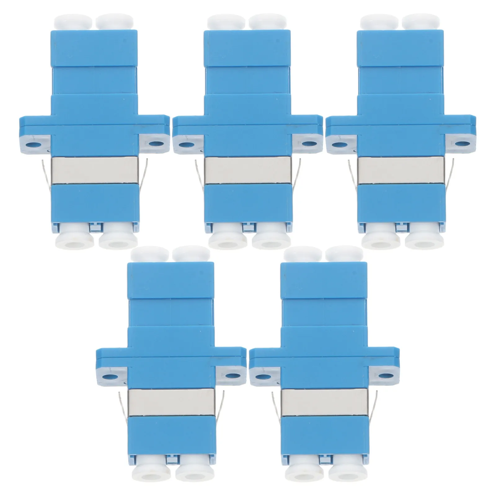

5Pcs Lc Fiber Coupler Split Design Flange Adapter Reliable Connection for Fiber Networking Optical Patch Cord Cable Connector