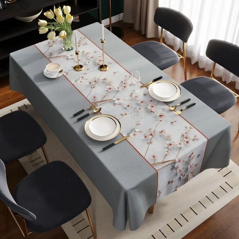 

M063/M062-JIN Light luxury tablecloth rectangular fabric dining table cloth