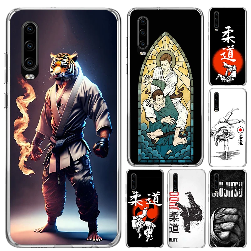 Judo jiu jitsu BJJ Brazilian Phone Case for Huawei P40 P30 P20 P10 Pro Mate 20 10 Lite P Smart Z Y5 Y6 Y7 Y9S Soft Funda Print S