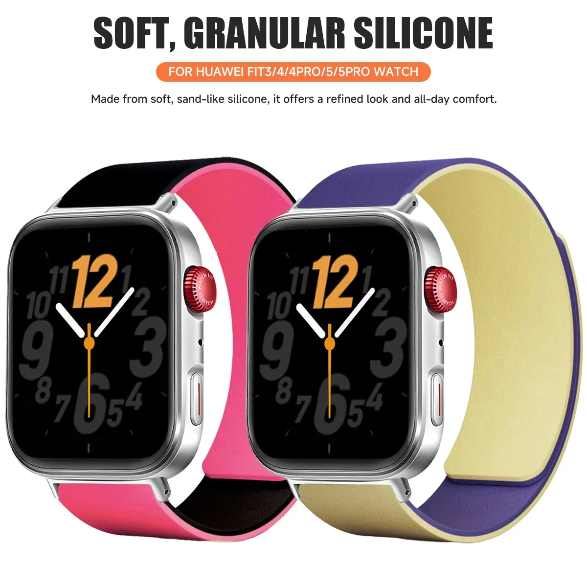 Magnetic Strap For Huawei Watch Fit 5 Pro Fit 4 Pro Silicone Bracelet Correa For Huawei Watch Fit 5 Fit 4 Fit 3 Sports Wristband