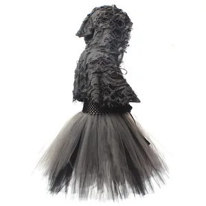 Halloween Grim Death Cosplay Custom für Kinder, schwarzer Umhang, Mädchenpartykleidung, Kleidergeister, Kleider Horror 8 Hauptverkaufskleid Festirkind 5 Jahre - №5