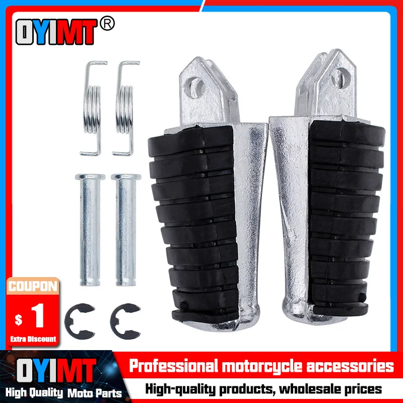 Motorcycle Accessories Footrest Foot pegs Front Pedal rest for Yamaha XV125 XV250 XV400 XV500 XV535 XV750 XV1100 XVS125 XVS250 - view 2