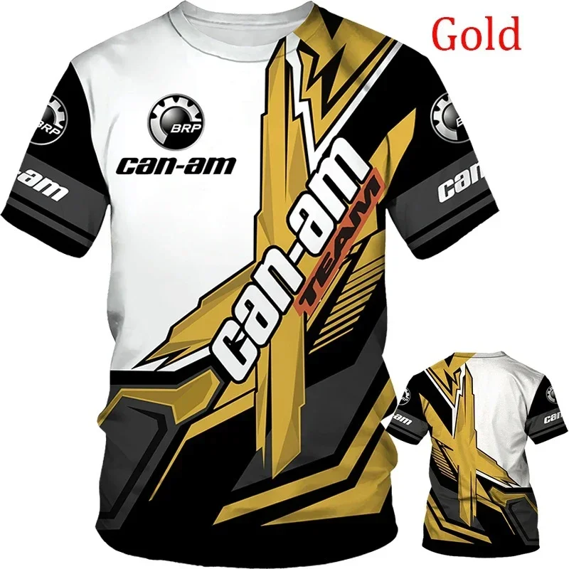 BRP Can-Am 3D-Druck Extremsport Schnelltrocknend Atmungsaktiv Herren Moto-Renn-T-Shirt Tischtennis-Team-Trainingstrikot Kurzarm-Oberteil