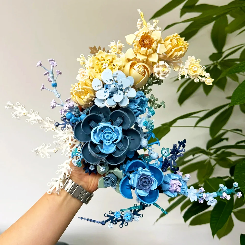 

Creative Expert moon flower Moc Modularize Create Ideas Adorable Building Block Bricks Model Educational Toy Gift 934pcs