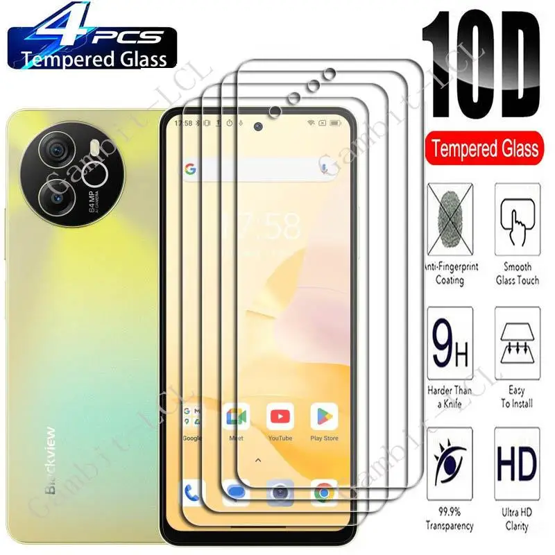 4PCS For Blackview Shark 8 6.78" Screen Protective Tempered Glass ON BlackviewShark8 Shark8 Oscal Tiger 12 Protection Cover Film