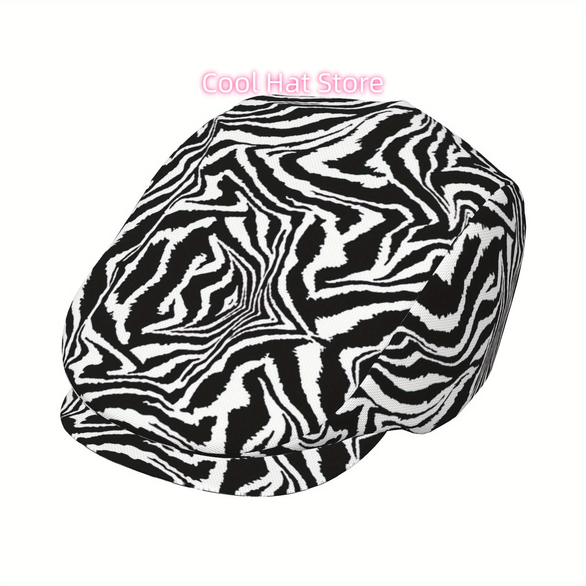 Newsboy Cap Ivy - 1pc Zebra Stripe Cap for Men