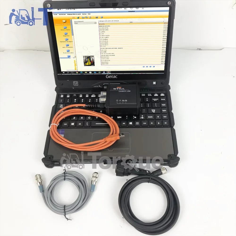 

Getac v110 laptop for Still Steds forklift canbox 50983605400 cable truck original diagnostic tool interface box Can bus line