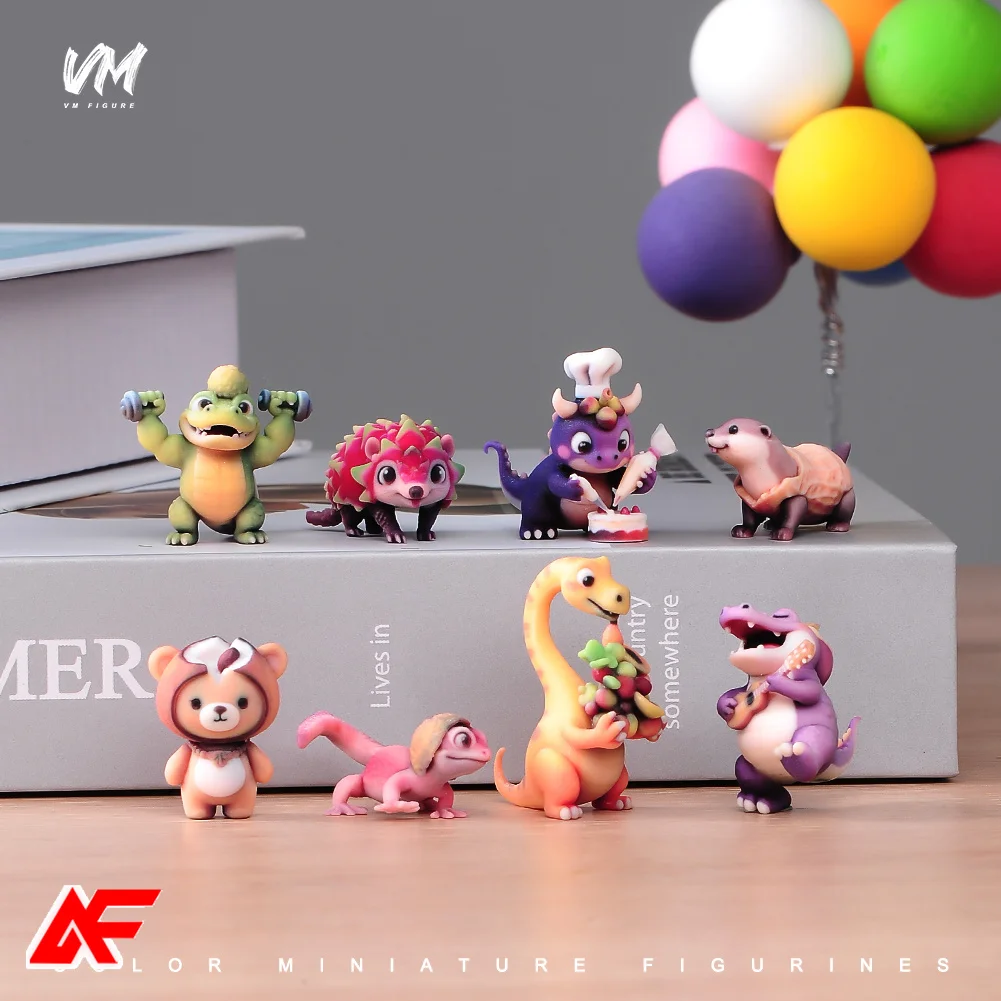 

Resin Diorama Miniature Figures Fruit animals Cute Sleeping Crocodiles Model Automotive Computer Desktop Decoration Kit Toys