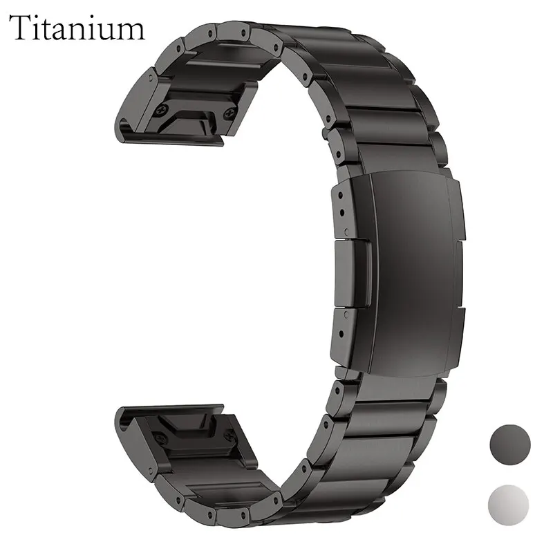 

22mm 26mm Titanium Alloy Strap For Garmin Fenix 7X 5/5X/5XPlus/6/6X Enduro Metal Wristband Instinct1/2/955 Watch Band Bracelet