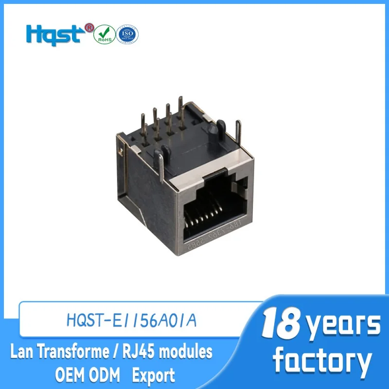 Board-to-Wire Connector 56a-Type Front Leg 3.05 Single-Port Shielded Lamp-Free Network Communication Modular Plug Usb Interface