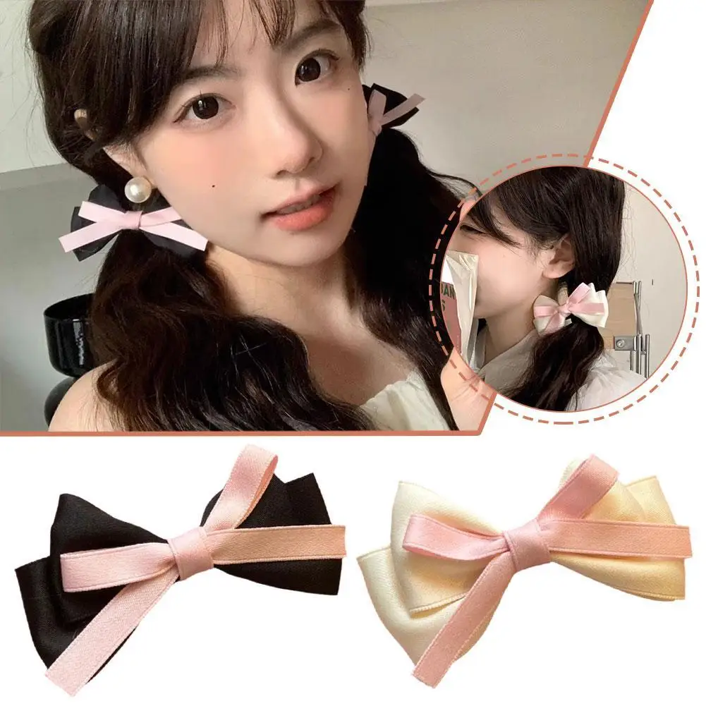 1 Pcs Bowknot Hairpins Women Girls Kids Hair Clips Bows Barrettes Accessories Hairclip Headdress Headwear Ornament